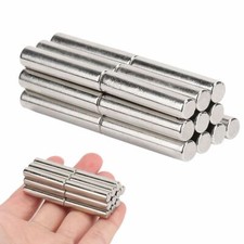 20pcs 6mm 30mm N45 Super Strong Rare Earth Neodymium Cylinder Magnet With Box