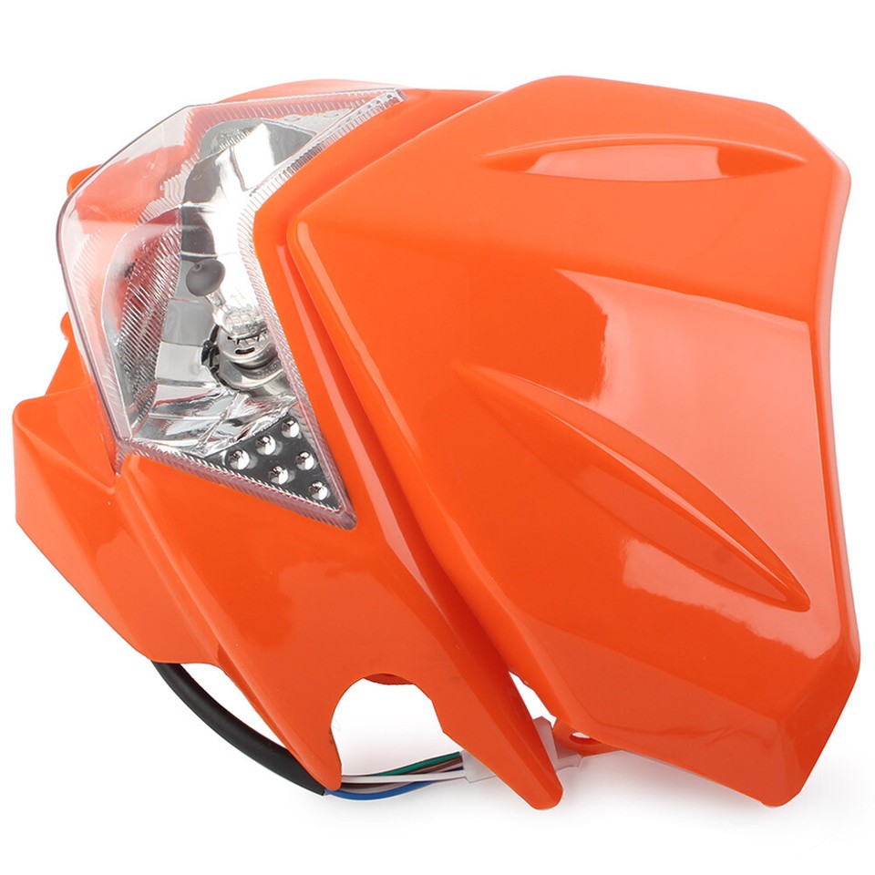 Universal Motorcycle Fairing Headlight Lamp New For Street Fighter Dirt
