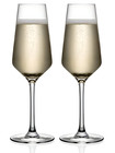 Set of 2 Champagne Flutes Glasses Party 230ml 7.7 oz Prosecco Drinking Glass