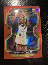 2022 SPARKLE TAYLOR PANINI PRIZM WNBA #43 RC RED PARALLEL #ED /199!!