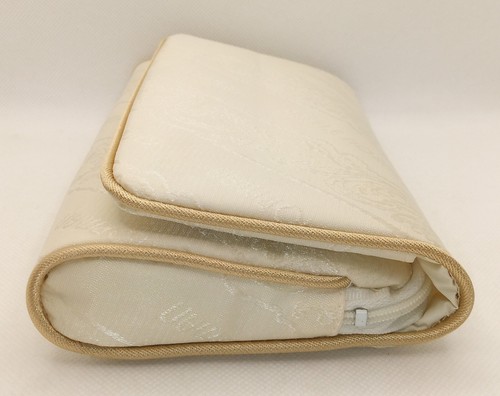 Vintage Merle Norman Makeup Bag Clutch Wallet Off White NOS - Picture 4 of 11