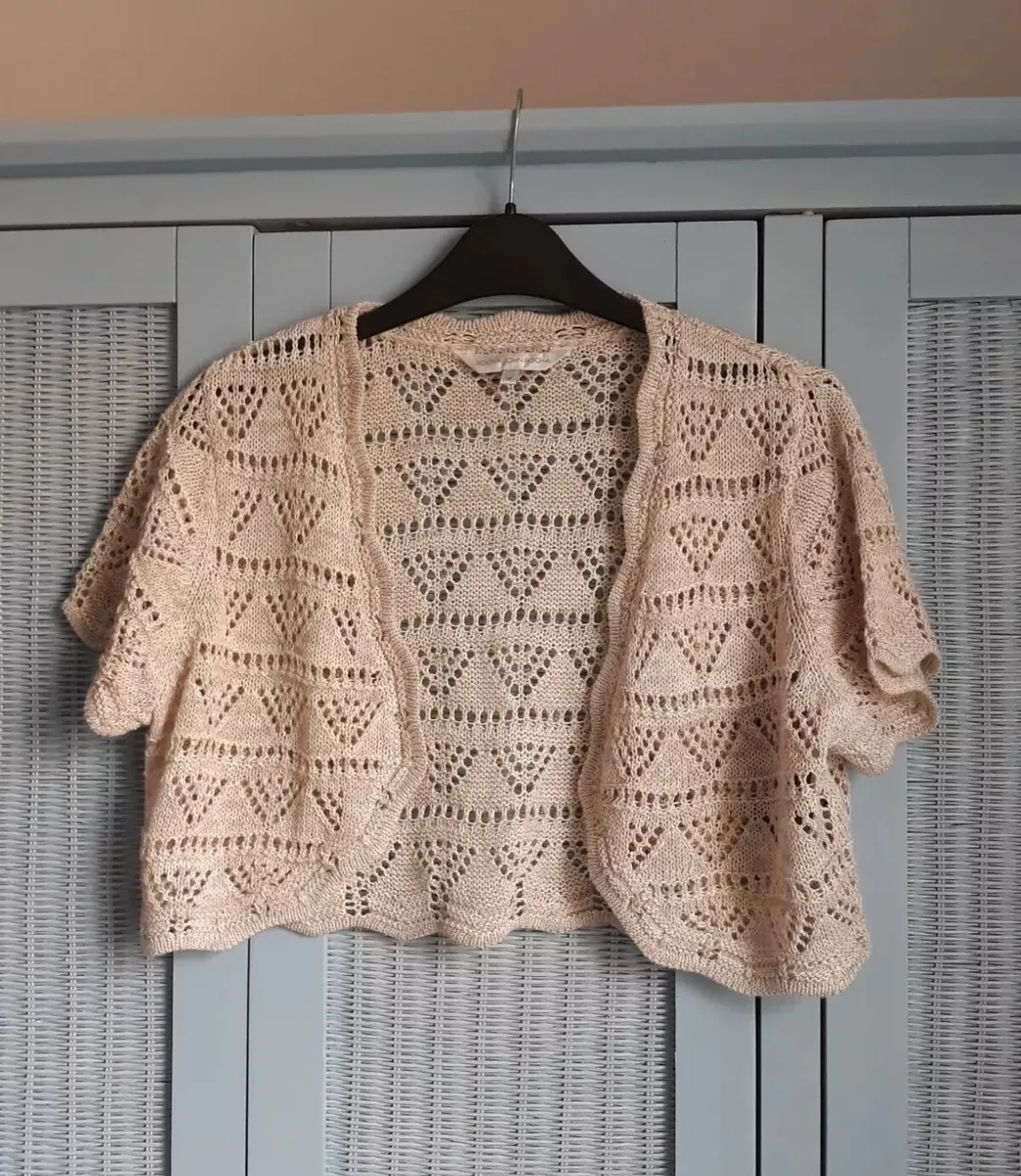 Beige bolero shrug sale