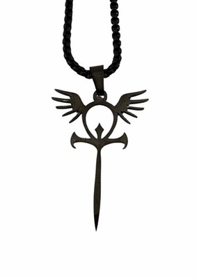 Easure Halskette - Ankh Angel Black