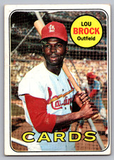 1969 Topps #85 Lou Brock St. Louis Cardinals