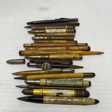 Vintage Advertising Bullet Pencils Assorted Lot Of Mechanical Pencils Lot Of 19