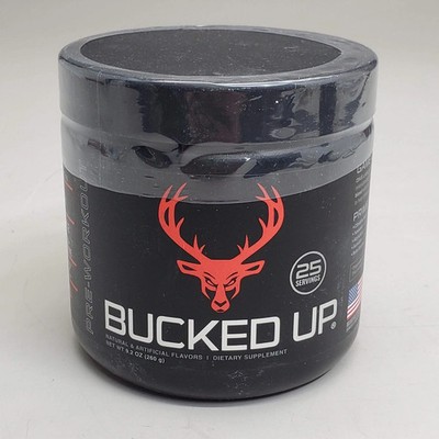 BUCKED UP - Pre-Workout Blood Raz 25 Serv 9.2 Oz Dietary Supplement 2027+