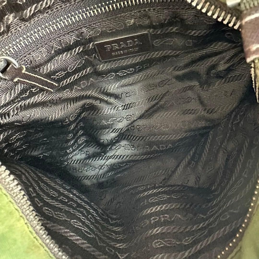 Rare  Item PRADA Quilted Nylon Shoulder Bag Triangle Logo thumbnail 12