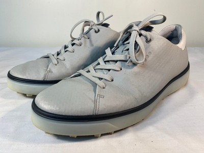 ECCO Tray Hydromax Golf Shoes Men's Gray Leather Spikeless - EU 46 (US 12-12.5)