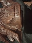 Vintage hand carved eagle statue signed M Eskins #32/2500 11" — photo 4