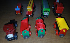 Lot of 8 , Thomas the Tank Train / BRIO Locomotives  Cars SEE PICTURES