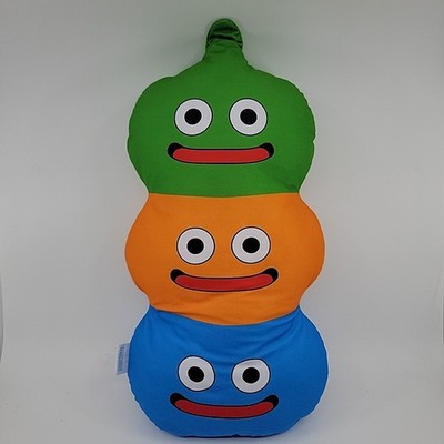 Dragon Quest Slime Stack Smile Tower Cushion Large Plush 18'' Toy US SELLER