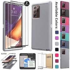 For Samsung Galaxy Note 20 Ultra Note20 Case Heavy Duty Cover / Tempered Glass