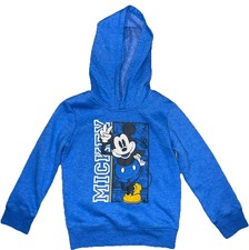 Disney Mickey Mouse Softest Fleece Boys Girls Hoodie Officially Licensed 4T Blue