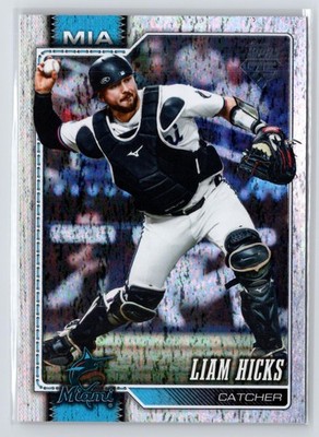 Liam Hicks 2026 Topps Holo Foil Miami Marlins #596