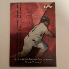 1999 Topps Finest Frank Thomas Hank Aaron Award Contenders #HA5