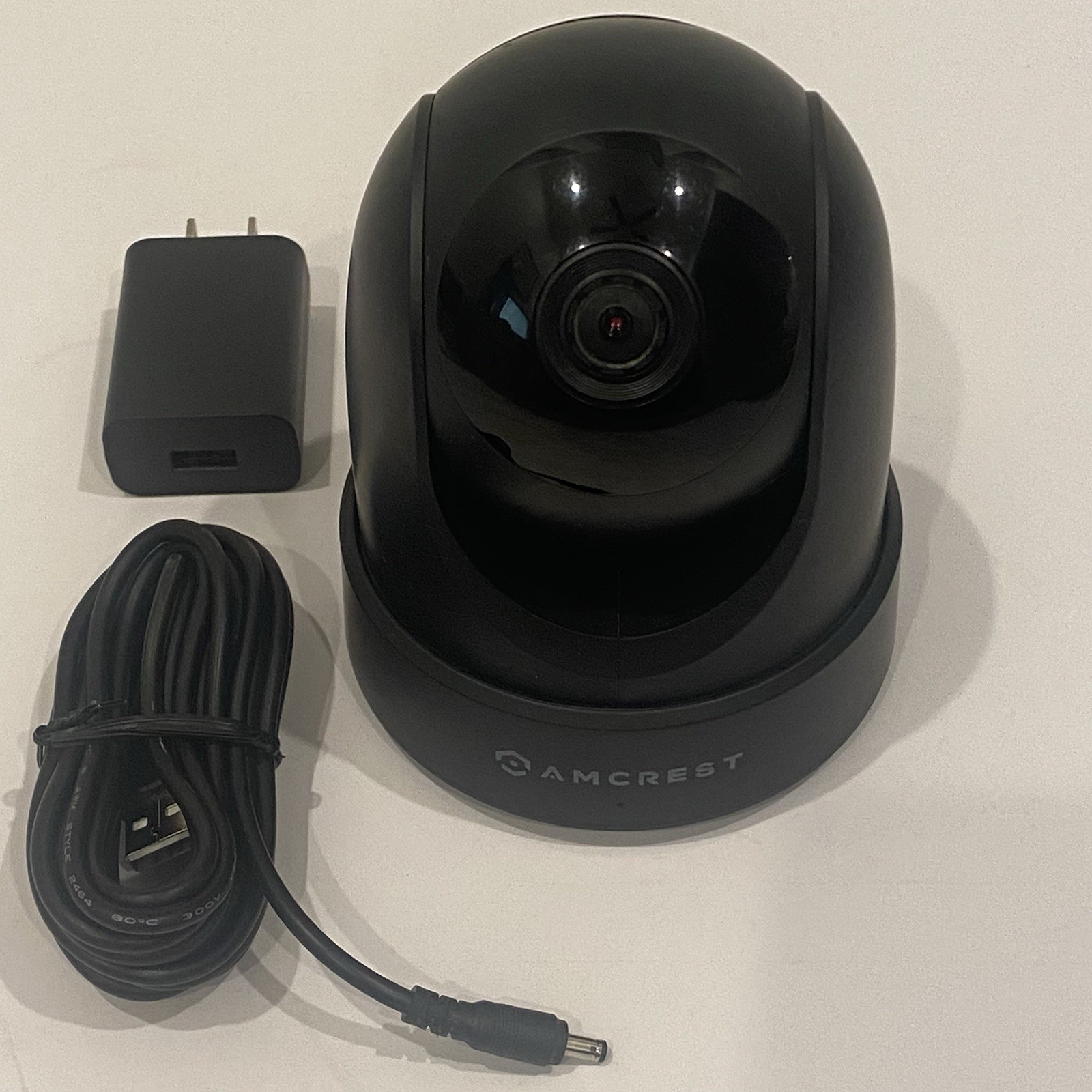 Amcrest IP4M-1051B 4MP Pan Tilt WiFi Security Camera Black w/ AC Adapter