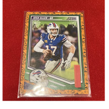 Panini 2025 Score Josh Allen #159 Pumpkin Buffalo Bills Football Trading Card