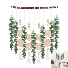 Artificial Eucalyptus Wall Hanging Decor-19 Inch Fake Greenery Leaves Stems W...