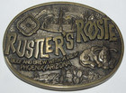 Rustler's Rooste Beef & Brew w/ a View Phoenix, Arizona Solid Brass Belt Buckle — photo 1