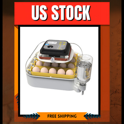 20 Egg Incubator with Humidity Display, Egg Candler, Automatic Egg Turner