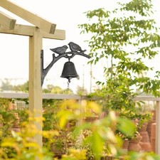 Sonnette de porte Love Birds classique secouant manuellement la cloche de