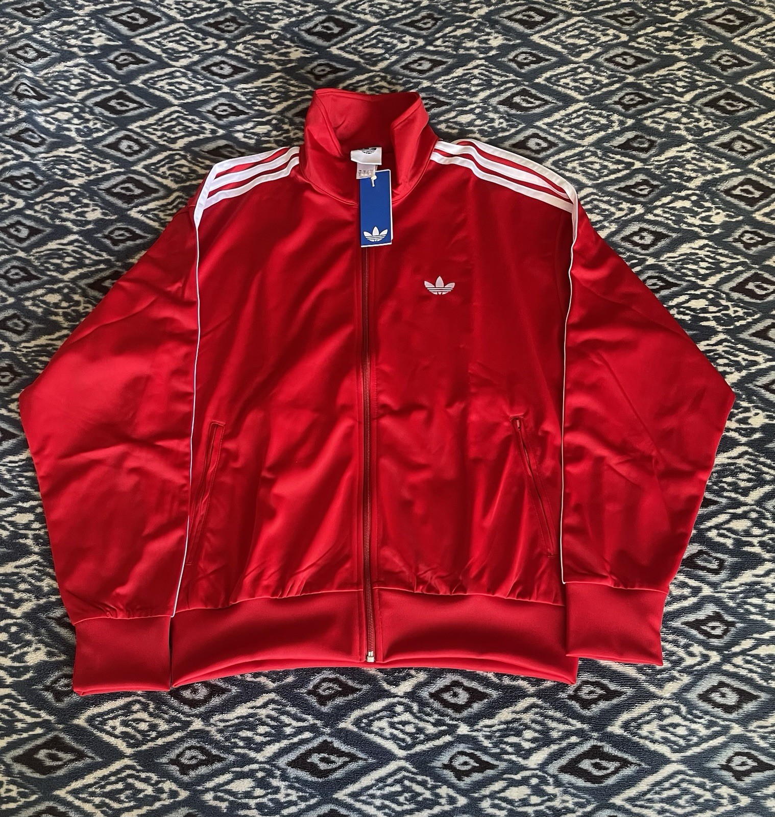 Adidas Originals Better Scarlet Red Men’s Firebird Track Jacket Top M Medium NWT