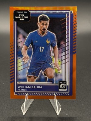 2025 Panini Donruss Optic World Cup William Saliba Orange /99 France 🔥💎
