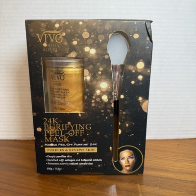 Vivo Per Lei Allure 24k Gold Renew & Purify Peel Off Mask New