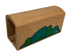 BRIO Wooden Railway Train 33459 TALL TUNNEL w/TREES Vintage