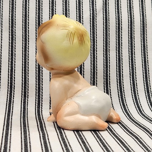 Vtg. Piano Baby, Bisque Porcelain Kewpie - Napco (c. 1950s-1960s) - Picture 8 of 17