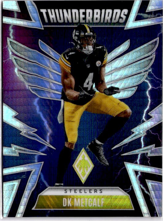 2025 Panini Phoenix #43 DK Metcalf Thunderbirds Silver Pyramids Prizm #/299