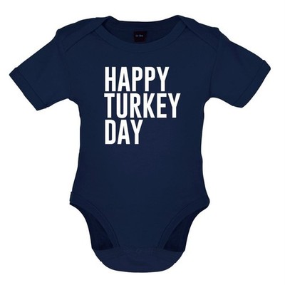 Happy Türkei Tag - Baby/Strampler - Puten Dinner Weihnachten Lustig