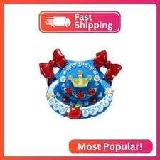 CutiePlusU DIY Large Size Pacifier Big Shield Pacifier - Blue Red