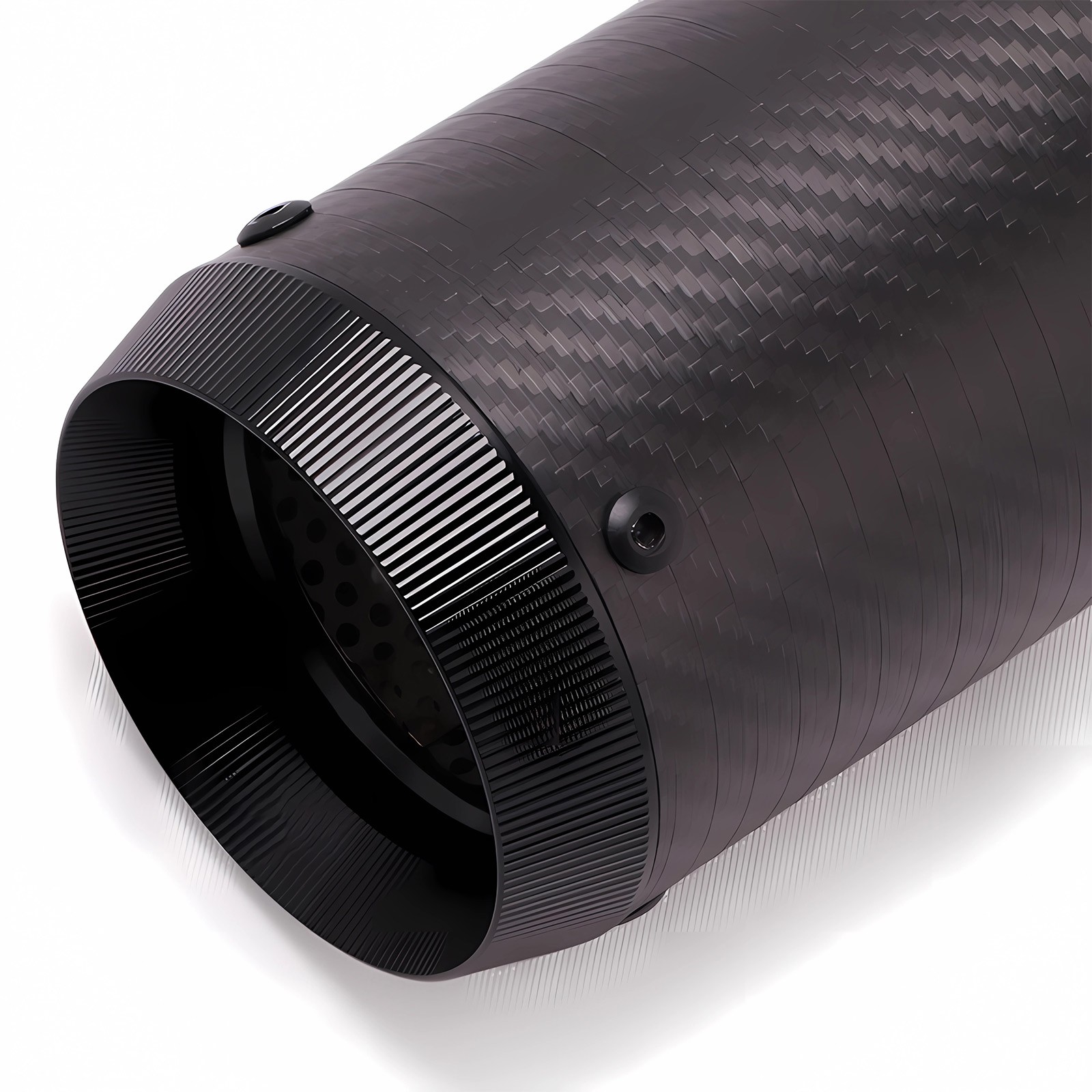 Slip-on 51mm 2" Universal Motorcycle Exhaust Muffler Pipe Tail Tips Carbon Fiber