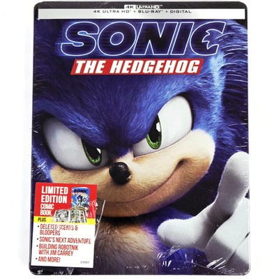 Sonic the Hedgehog 4K Steelbook Ultra HD UHD New Sealed OOP