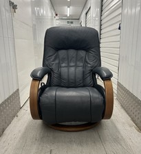 Himolla Mosel Maxi Leather Recline & Swivel Chair Integrated Footrest