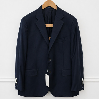 Herren Suitsupply Blazer Lazio Reine Wolle S110 Marineblau Größe EU58 UK / US48