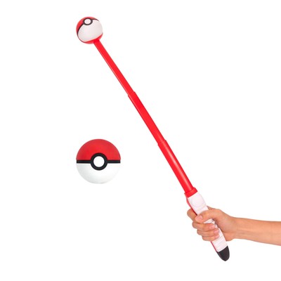 Pokémon Poke Ball Telescopic Fetch Launcher for Pets - Portable Launcher with St