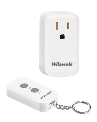 Remote Control Outlet Plug Wireless On Off Power Switch, WILAWELS White 