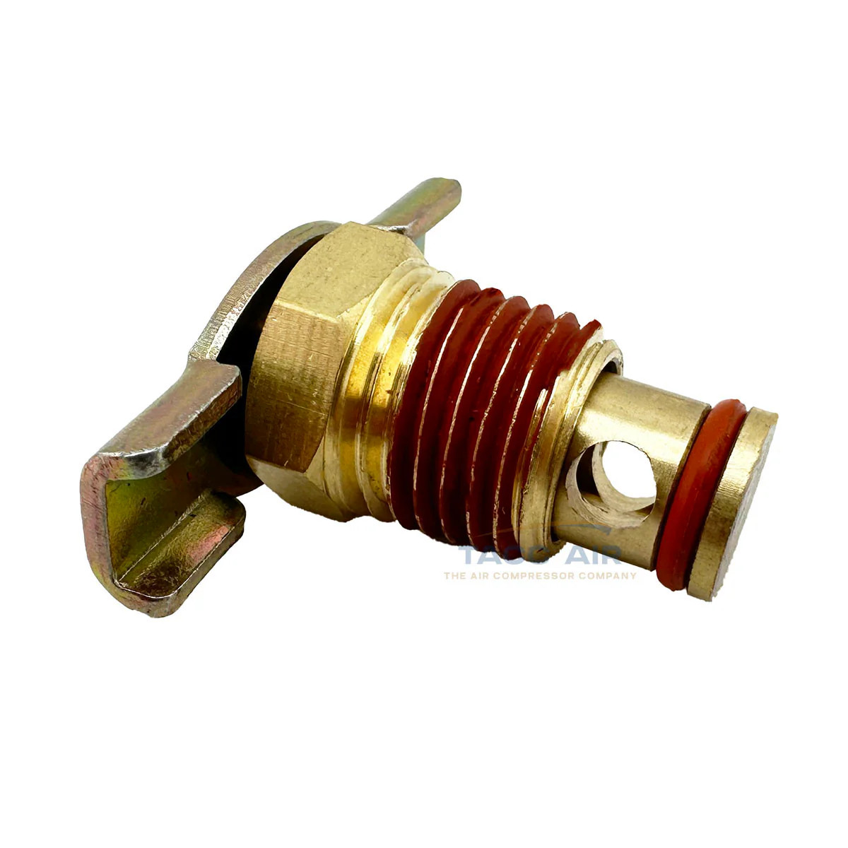 T-handle Petcock Moisture Water Tank Drain Valve Brass 1/4" Mnpt