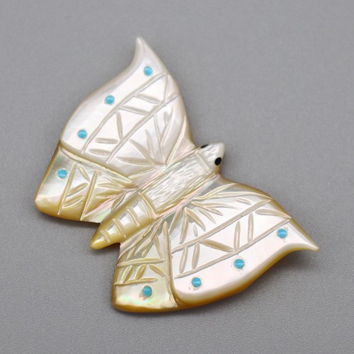 Cellester Laate (d) Mother-of-Pearl Zuni Butterfly Fetish