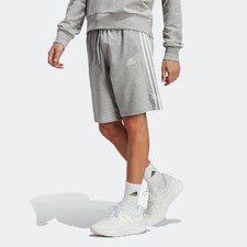 Adidas Essential Single Jersey Shorts Grey White