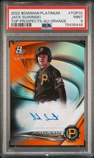 2022 Bowman Platinum Top Prospects Jack Suwinski Auto /25 Orange  #TOP32 PSA 9