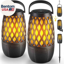 Outdoor Bluetooth Speakers Waterproof Wireless Outdoor Speakers with Flame Light