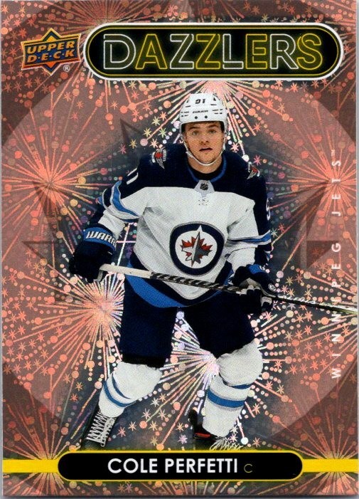 2021-22 Upper Deck Extended Series - Dazzlers Cole Perfetti #DZ-150 Orange