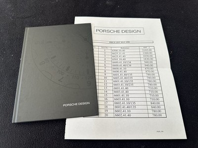 1998 1999 Porsche Design Hardcover Eterna Watch Brochure Titanium Chrono Book