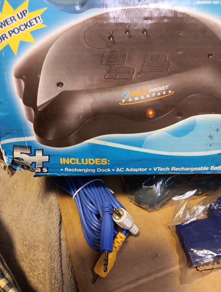 V-Tech V.Smile Pocket PowerPack Charging Station + Battery NEW Open Damaged Box - Image 4 of 4