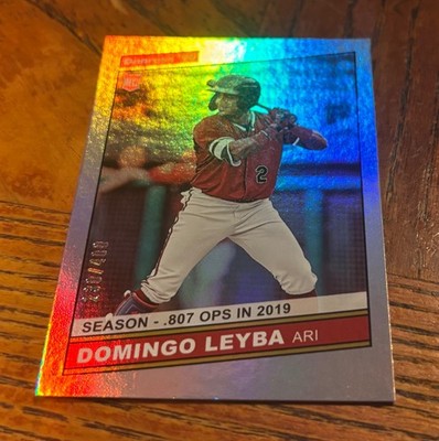 2020 Donruss Season Stat Line Domingo Leyba 230/400  Arizona Diamondback RC #255