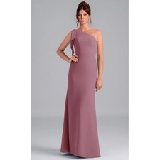 Azazie Rinna Wisteria Mermaid One Shoulder Women's Chiffon Dress. Size 10