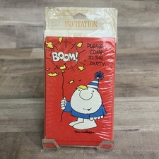 Vintage Ziggy Tom Wilson Birthday Party Invitations American Greetings SEALED 8